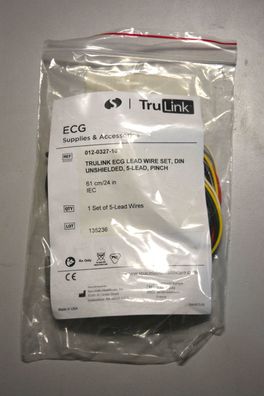 Spacelabs 012-0327-10 ECG Cable 5 Lead Wires (DK)