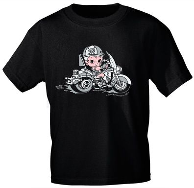 Kinder T-Shirt mit Aufdruck - Bike Baby - 06962 - schwarz - Gr. 134/146