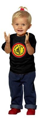 Kinder T-Shirt mit Aufdruck - NEIN ZUR Pferdesteuer - 06975 - schwarz - Gr. 110/116