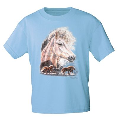 Kinder T-Shirt mit Pferdemotiv - Isländer Bilka - 12776 - ©Kollektion Bötzel - Gr.