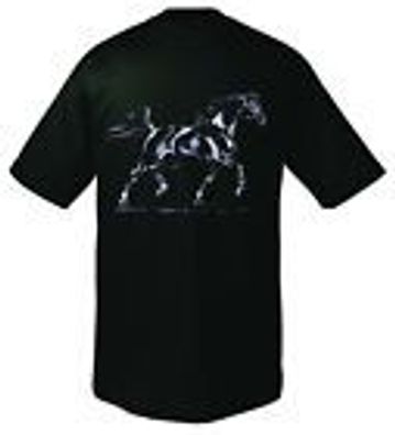Kinder T-Shirt mit Print - Arabischer Hengst - 08128 schwarz - ©Kollektion Bötzel -