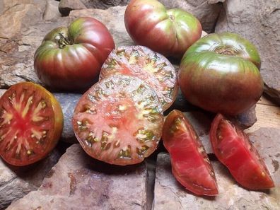 Tomate Lavender Lake aus Bulgarien - traditionelle Fleischtomate 10+ Samen P 516