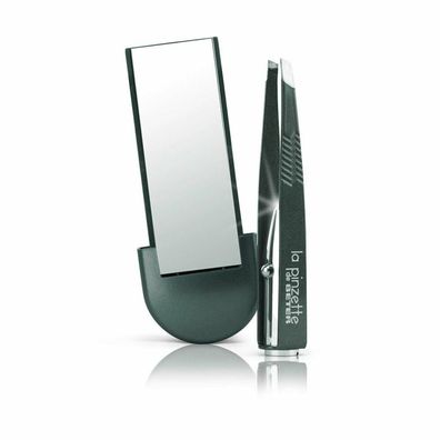 LA Pinzette pinza de depilar con luz y espejo #gris