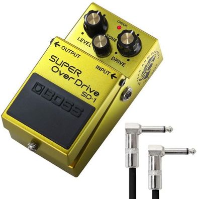 Boss SD-1 Overdrive Anniversary Edition mit Patchkabel