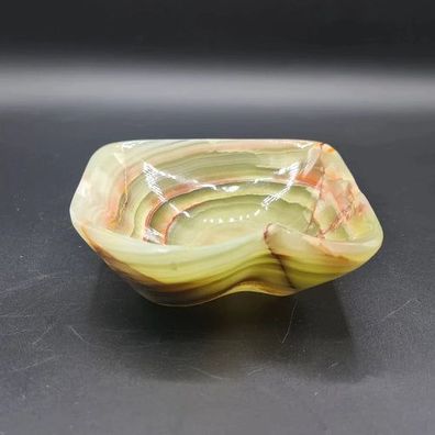 Onyx Kristall Freiform Schale, Himalaya Onyx, Natursteinschale Marmorschale, Geschnit