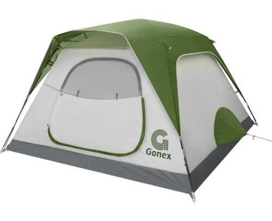 Gonex Camping Zelt, 6 Personen Leicht Wasserdicht Sofortiges Aufstellen Familie