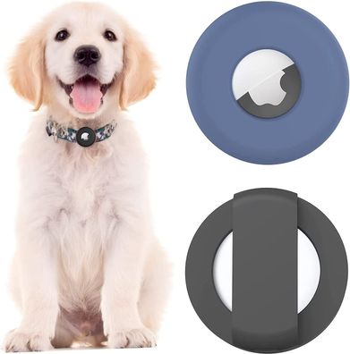 Airtag-Hundehalsband-Silikonhalter, leicht und