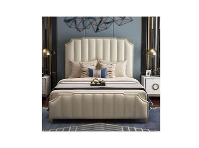 Bett Design Doppelbett Luxus Betten Polster Schlafzimmer Möbel 180x200