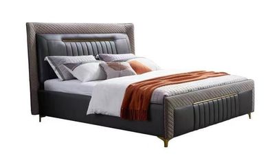 Modernes Bett Betten modernes Luxus Leder Bett Hotelbett Doppelbett Neu