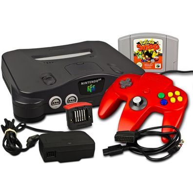 Nintendo 64 - N64 Konsole + Controller + Expansions PAK + Pokemon SNAP