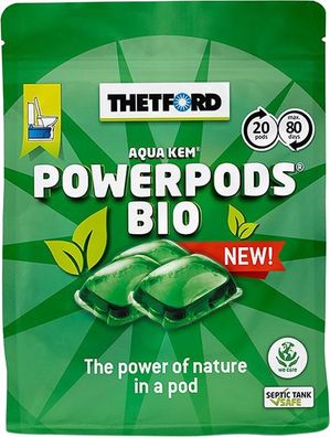 20 Stück Thetford Aqua Kem Green Bio-Powerpods