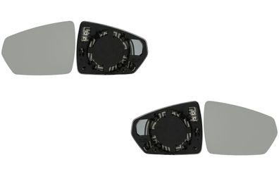 Spiegelglas passend für VW Polo 06/17- asphärisch beheizt Set Links + Rechts Neu