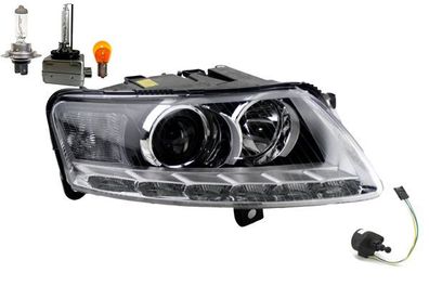 Scheinwerfer Xenon passend für Audi A6 4F 08- Rechts + Leuchtmittel + Stellmotor