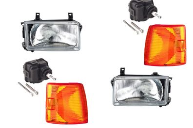 Scheinwerfer passend für VW Transporter T4 09/90-03 Links Rechts + LWR + Blinker