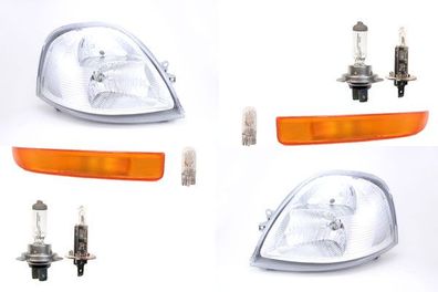 Scheinwerfer passend für Renault Master II 11/03- Leuchtmittel Set Li Re Blinker