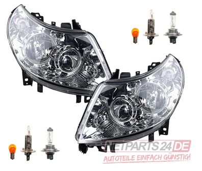 Scheinwerfer passend für Peugeot Boxer III 11- Set Links & Rechts + Leuchtmittel