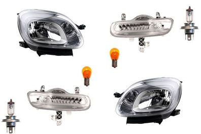 Scheinwerfer passend für Fiat Panda 312 12-20 Leuchtmittel Set L R inkl. Blinker