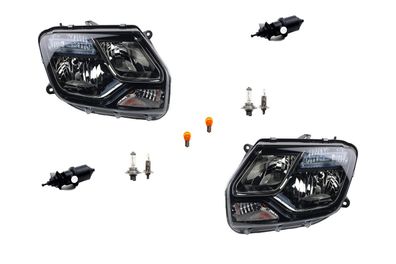 Scheinwerfer passend für Dacia Duster 01/14-01/15 Leuchtmitt. Li Re + Stellmotor