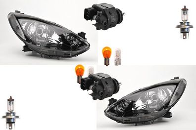 Scheinwerfer Hauptscheinwerfer passend für Mazda + Leuchtmit. Li Re + Stellmotor