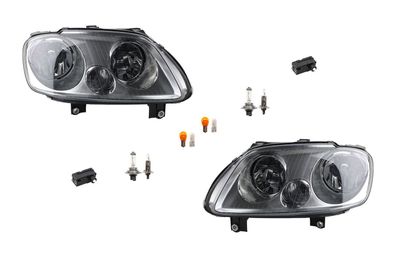 Scheinwerfer Halogen passend für VW Touran Leuchtmittel Set Li Re mit Stellmotor