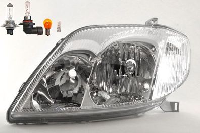 Scheinwerfer Halogen passend für Toyota Corolla E12 02-07 Links mit Leuchtmittel