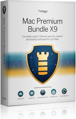 Intego Premium Bundle X9 1 Mac 1 Jahr Viren- und Malware-Schutz für macOS