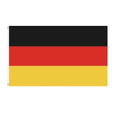 Deutschland Germany Flagge mit Ösen Fahne 150x90 Metalösen Wetterfest Fahnenmast