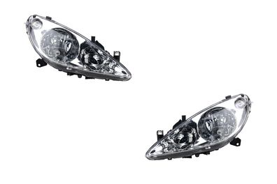 Scheinwerfer Halogen passend für Peugeot 307 00-05 H7 H1 H1 Set Links Rechts