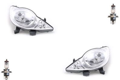 Scheinwerfer Halogen passend für Peugeot 107 06/05-01/12 mit H4 Set Links Rechts