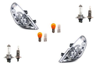 Scheinwerfer Halogen passend für Opel Movano B 10- Leuchtmittel Set Links Rechts