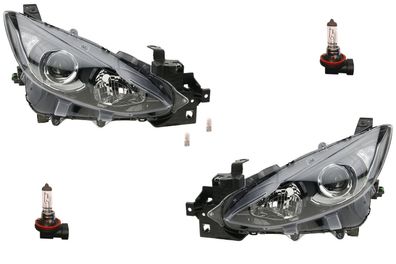 Scheinwerfer Halogen passend für Mazda 3 09/13-01/17 m. Leucht. Set Links Rechts