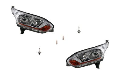 Scheinwerfer Halogen HSW passend für Ford Transit 13 13-18 Leuchtmittel Satz L R