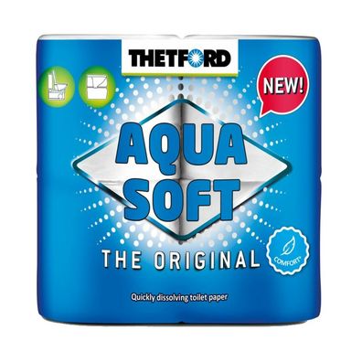 4 Rollen Aqua Soft Thetford Toilettenpapier WC-Papier
