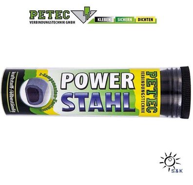 PETEC Power Stahl Knetmasse -50° bis 260° Metall, Guss, Alu, Kunststoff, Beton usw.