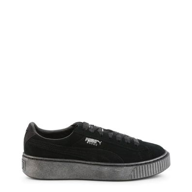 Puma - Schuhe - Sneakers - Suede-Platform-Satin-366106-01 - Damen - black, dimgray