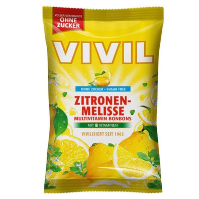 Vivil Multivitamin Bonbons mit Zitronenmelisse ohne Zucker 120g