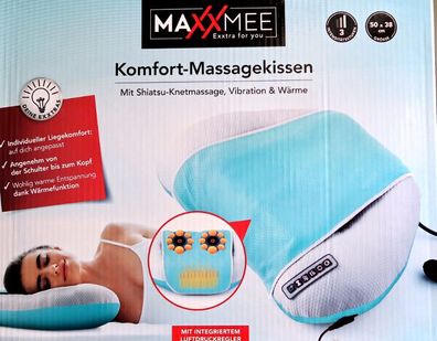 Massagekissen Maxxmee Komfort Plus Shiatsu Wärmefunktion Nacken Rücken NEU