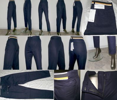 Lacoste HF 7460 00 166 Bundfaltenhose Business Pant Jeans 36 bis 46 Marine Navi