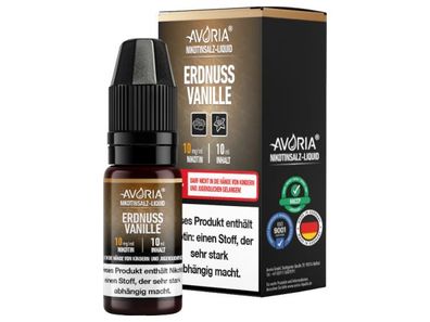 Avoria - Nikotinsalz Liquid - Erdnuss-Vanille