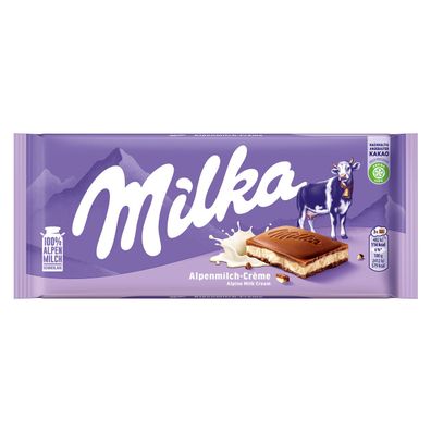 Milka Schokolade Alpen Milchcreme