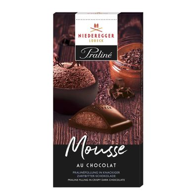 Niederegger Praline Tafel Mousse au Chocolat mit knackiger Hülle 100g