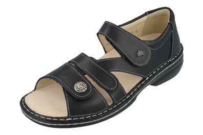 FINN Comfort Biella-Soft Damen Sandale schwarz NappaSeda Glattleder