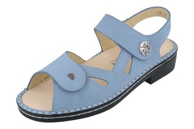 FINN Comfort Costa Damen Sandale blau blue Nubukleder