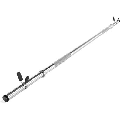 ScSPORTS® Langhantelstange - Hohl, 140 cm, 30mm, bis 50kg, Stahl, Verchromt, Federve