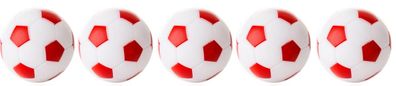 Kickerball Winspeed-5-er Set-weiß/ rot