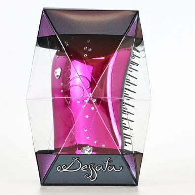 Dessata Anti-Tangle Haarbürste MAXI mit authentischen Kristallen Swarovski Fuchsia