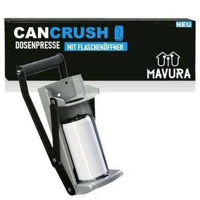 Cancrush Dosenpresse mit Flaschenöffner für Große Dosen Metall Dosenquetscher Recycli