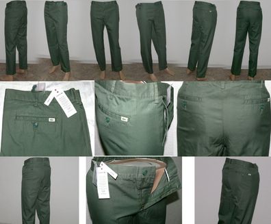 Lacoste HH 8238 00 5N1 Chino Hose Slim Fit 100% Cotton Jeans W42 L32 Myrte Grün