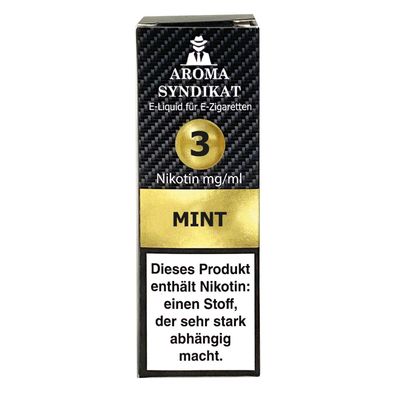 Aroma Syndikat Mint E-Zigaretten Liquid 3 mg/ ml