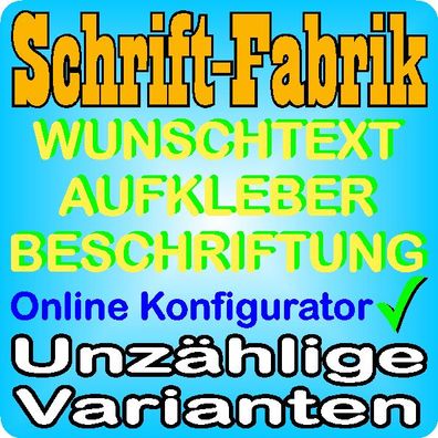 Vinyl Aufkleber Schriftzug